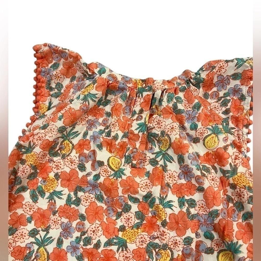 Tucker & Tate 12M tropical dress sleeveless w/decorative shoulder & bottoms